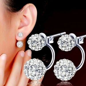 Piercing Style Rhinestone Earrings